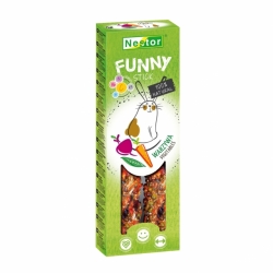 NESTOR FUNNY KOLBA PREMIUM PLUS DLA GRYZONI I KRÓLIKÓW - WARZYWA 115G / 2SZT.